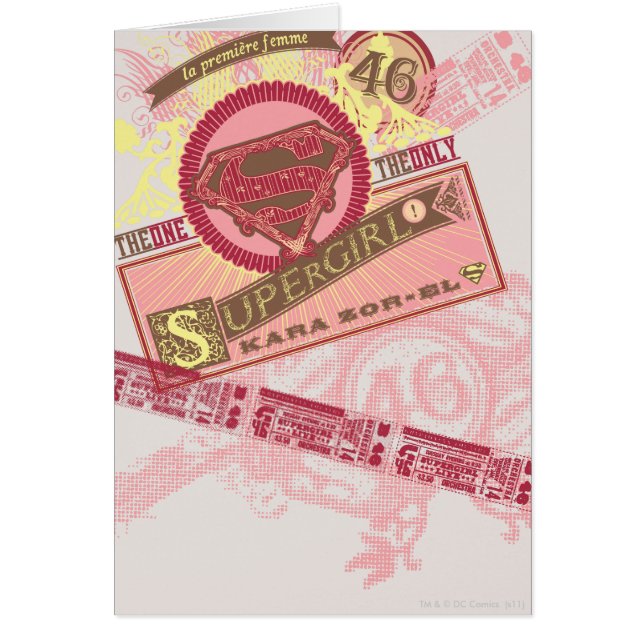 Cartão A Única Supergirl (Frente)