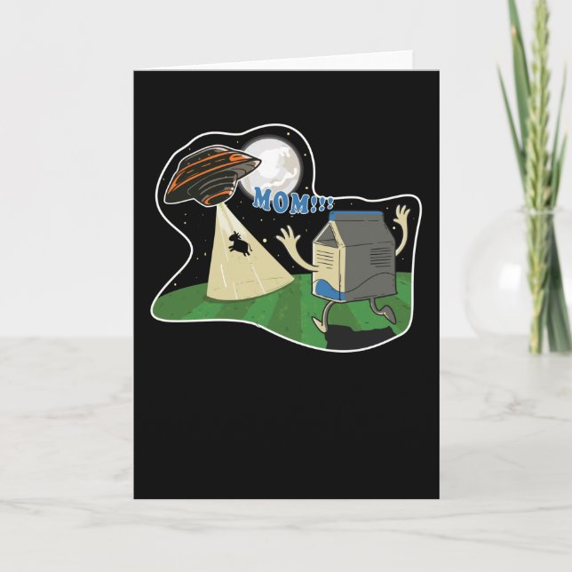 Cartão A Vaca Foi Roubada Por Aliens (Frente)