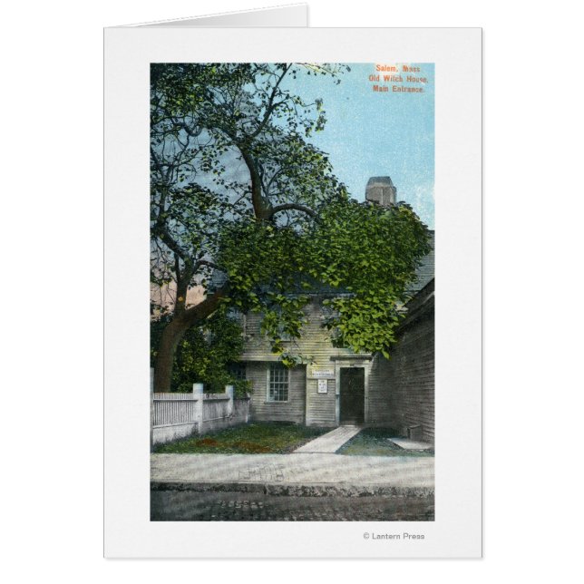 Cartão A Velha Casa das Bruxas, Entrada (Frente)