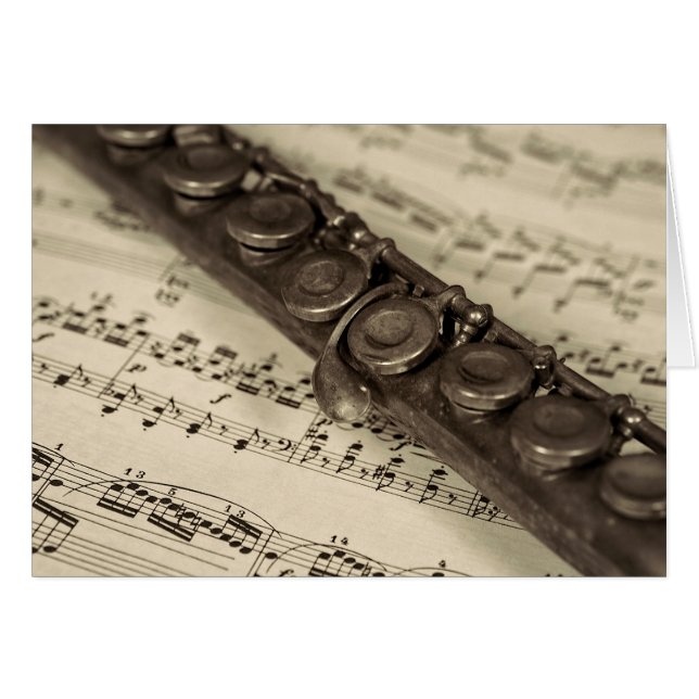 Cartão A Velha Flauta (Frente horizontal)