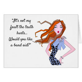 Cartão "A Verdade Magoa - Você gostaria de um auxílio à b