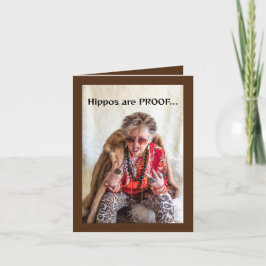 Cartão A verdade sobre hipopótamos e ganhando peso