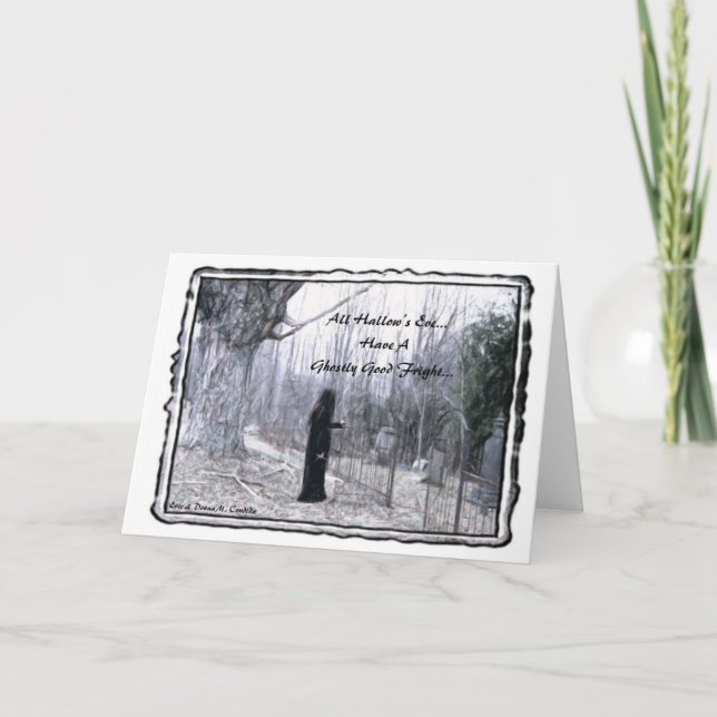 Cartão A véspera de Hallow... (Frente)