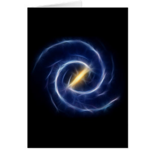 Cartão A Via Láctea Stars a galáxia espiral