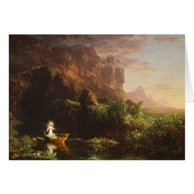 Cartão A Viagem da Vida: Infância - Thomas Cole (Frente Horizontal)
