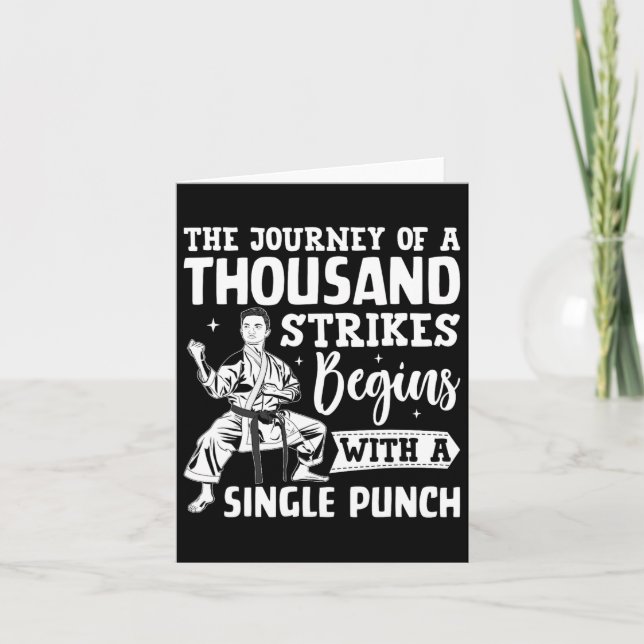 Cartão A Viagem De Mil Golpes Começa Com Si (Frente)