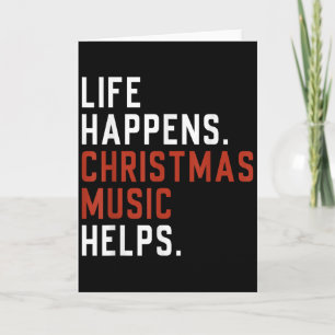 Cartão A Vida Acontece Música de Natal Ajuda Natal Ensina