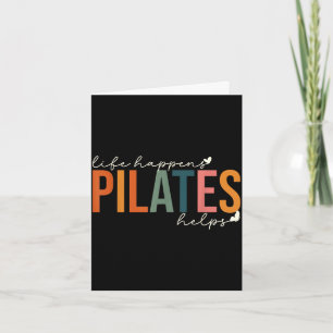Cartão A vida acontece pilates ajuda motivação para trein