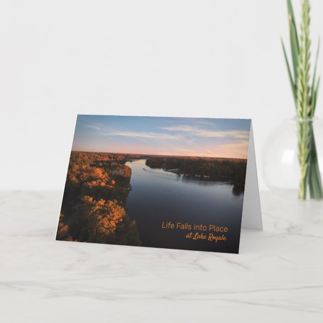 Cartão A vida cai no lugar (Frente)