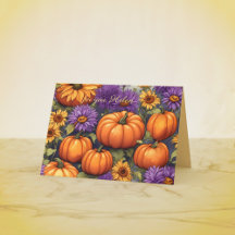 A vida com a abóbora no outono