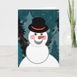 Cartão A vida de um boneco de neve