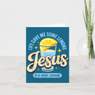 Cartão A Vida Deu Alguns Limões Jesus Fé Design