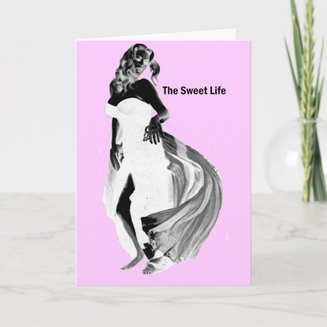 Cartão A vida doce (Frente)
