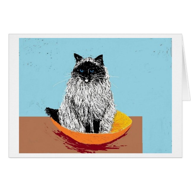 Cartão a vida é apenas uma bacia de cerejas (Frente Horizontal)