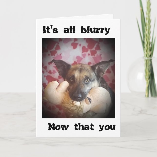 CARTÃO A VIDA É **BLURRY** AGORA QUE "VOCÊ SE FOI!" (Frente)