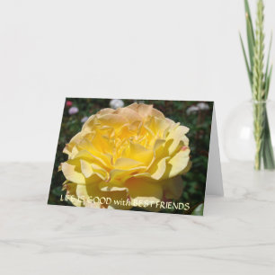 Cartão A VIDA É BOA COM OS MELHORES AMIGOS Saudando Cartõ