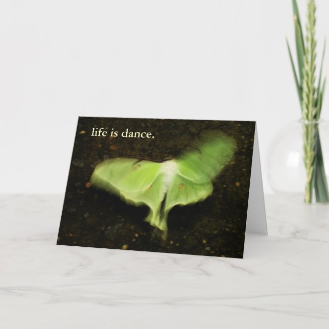 Cartão a vida é dança (Frente)