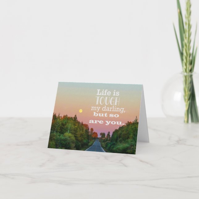 Cartão A Vida é Difícil mas Você Também é Notecard em Bra (Frente)