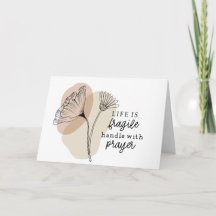 A vida é frágil com a oração inspiracional