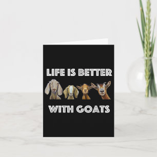Cartão A Vida É Melhor Com Cabras, Amante De Cabras