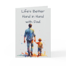 A Vida é Melhor de Mão Dada com o Papai Feliz Aniv