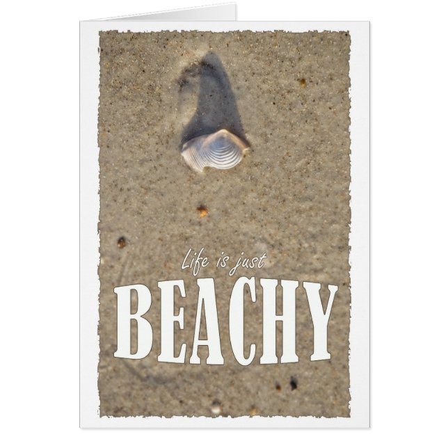 Cartão A vida é só Beachy (Frente)