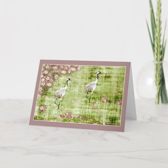 Cartão A vida é um presente (Frente)