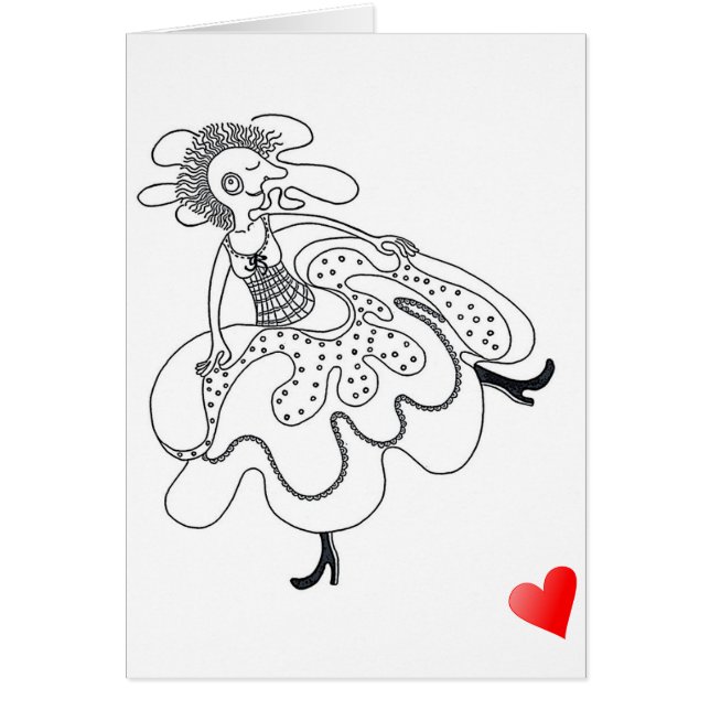 Cartão A vida é uma dança (Frente)