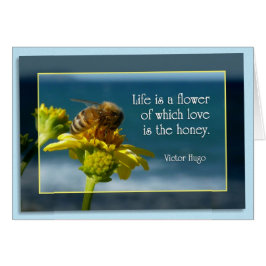 Cartão A vida é uma flor