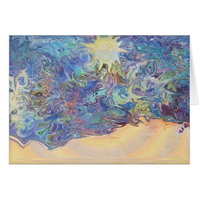 Cartão A vida é uma praia (Frente horizontal)