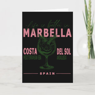 Cartão A vida em Marbella é melhor na Costa Del Sol Andal