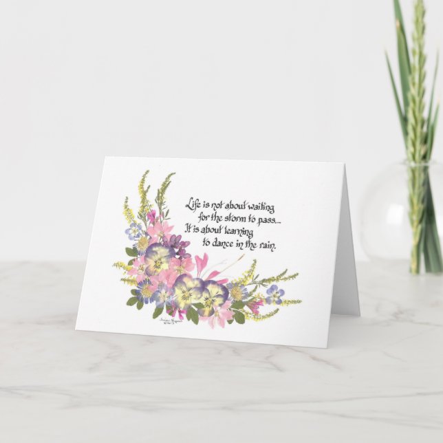 Cartão A vida não é esperar (Frente)