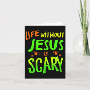 Cartão A Vida Sem Jesus É Um Halloween Cristão Assustador