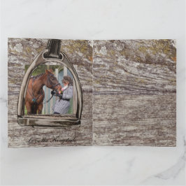 Cartão a view through a stirrup