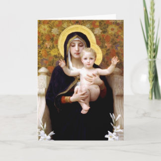 Cartão A Virgem das Lillies