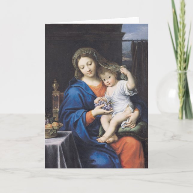 Cartão A Virgem das Uvas, 1640-50 (Frente)