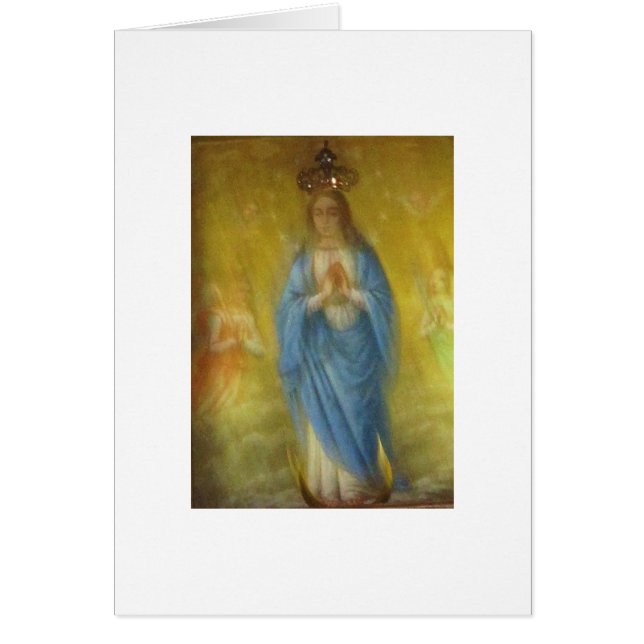 Cartão A Virgem Maria -   período medieval (Frente)