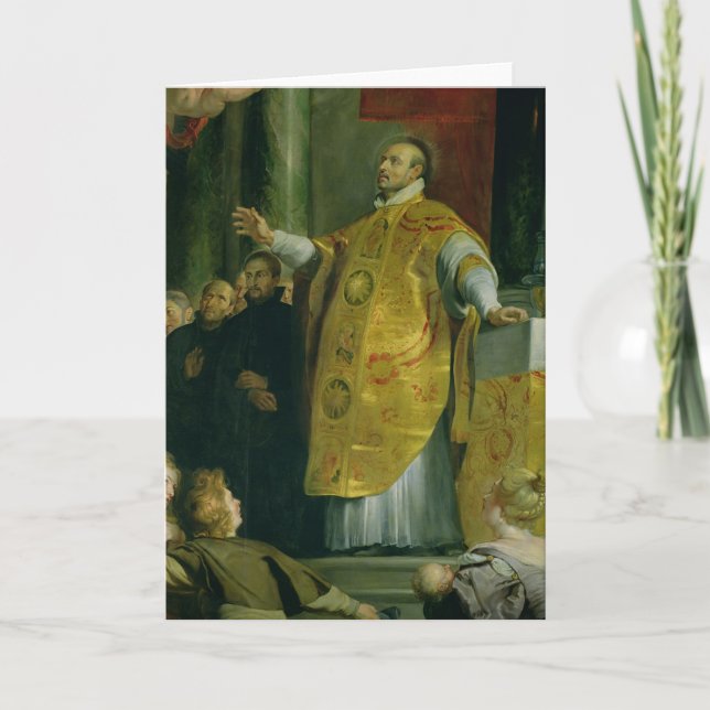 Cartão A visão de St Ignatius de Loyola (Frente)