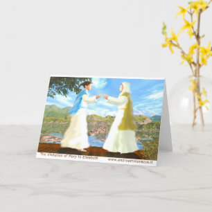 Cartão A Visitação de Mary a Elizabeth