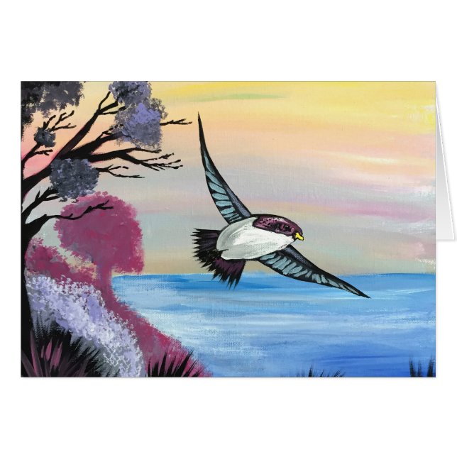 Cartão A Vista Pássaros (Frente Horizontal)