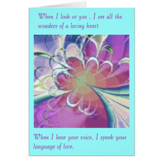 Cartão A voz da paixão