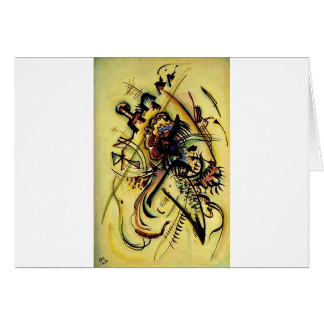 Cartão À Voz Desconhecida de Kandinsky (Frente Horizontal)