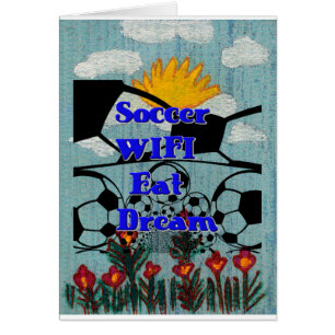 Cartão A WIFI De Futebol Comeu Sonho Repetindo.