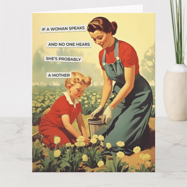 CARTÃO A WOMAN SPEAKS (Frente)