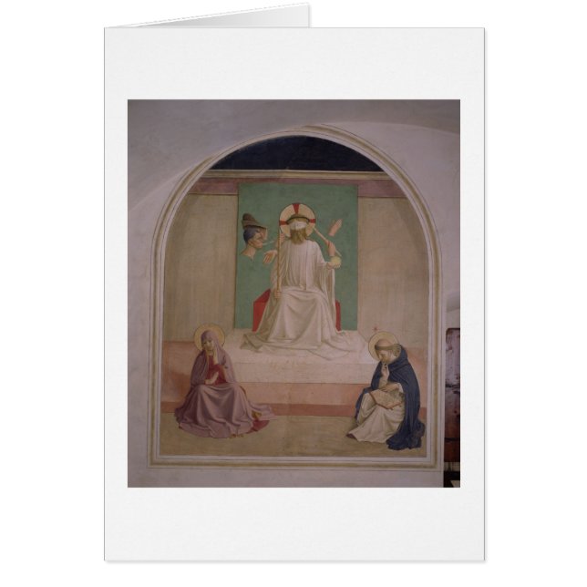 Cartão A zombaria do cristo com o Virgin e o St. Domi (Frente)