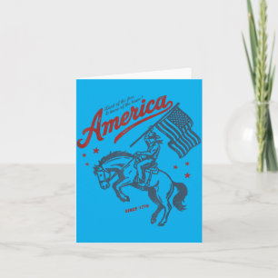 Cartão Aamérica Terra Do Lar Dos Bravos Rodeio