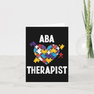 Cartão Aba Therapist Training Behaviour Analyst Autism Th