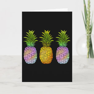 Cartão Abacaxi Aloha Havaí Fruta Havaiana Verão Férias