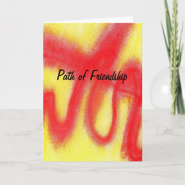 Cartão Abastract carda a amizade (Frente)