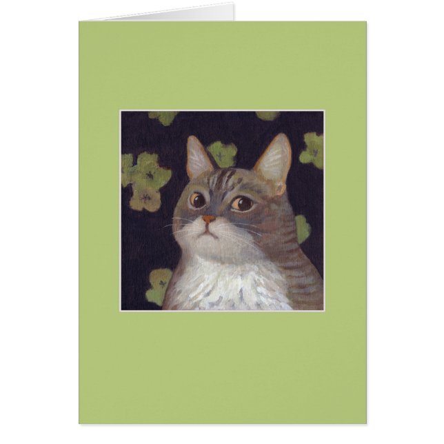 Cartão Abby o gato (Frente)